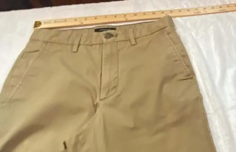 Banana Republic Mens Liv-In Slim-Straight Khaki Chino Pants Size 28x32